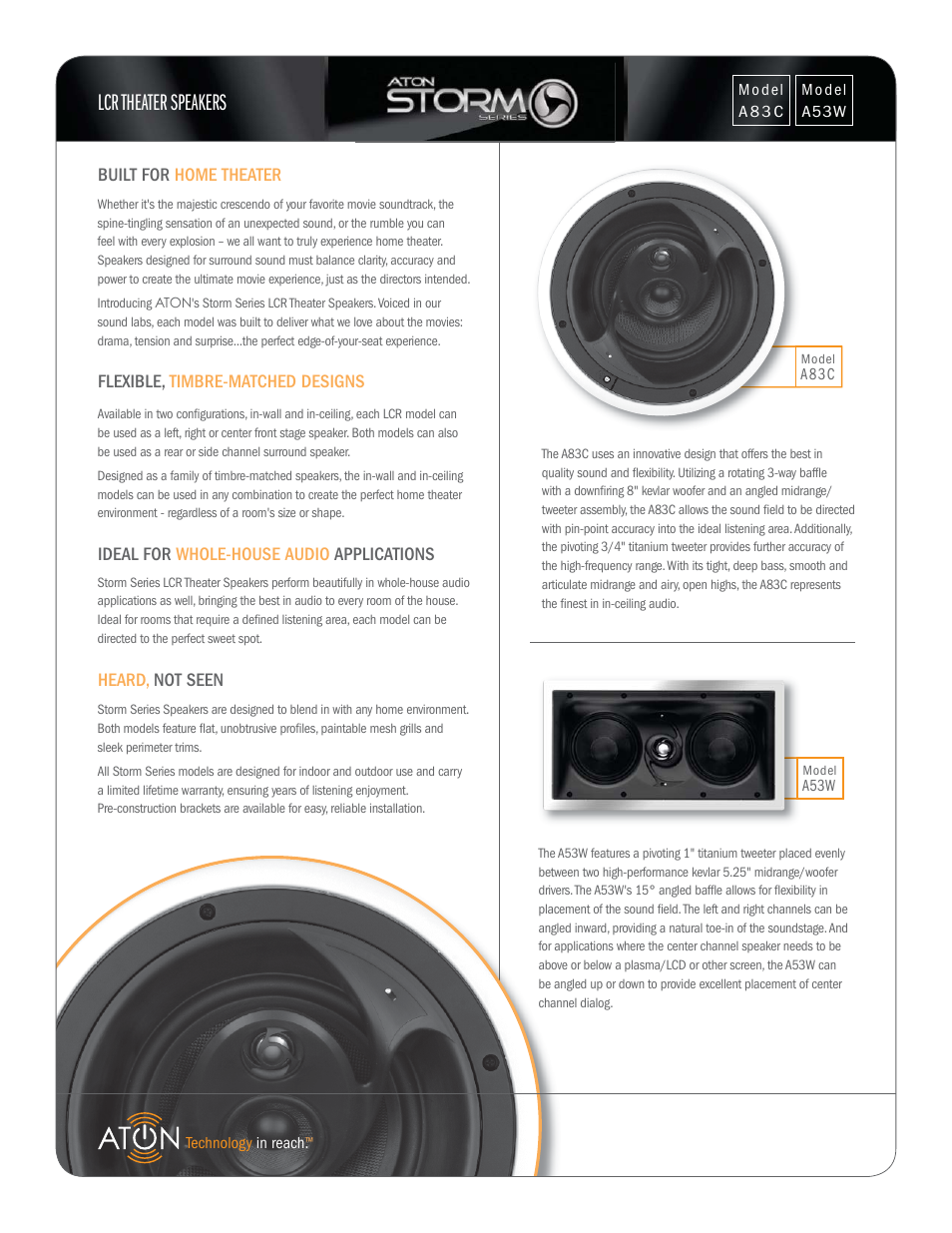 ATON A83C User Manual | 2 pages