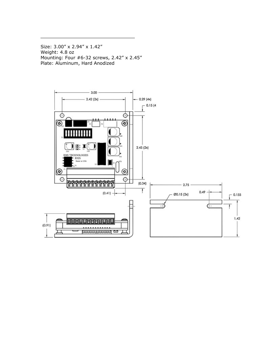 RMS Technologies R325 DRIVER W/PDT User Manual | Page 8 / 29
