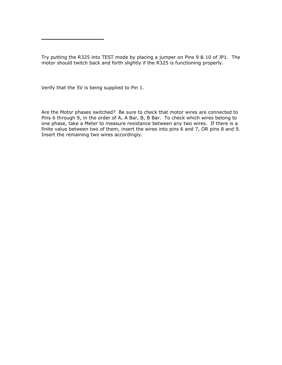 Troubleshooting | RMS Technologies R325 DRIVER W/PDT User Manual | Page 14 / 20