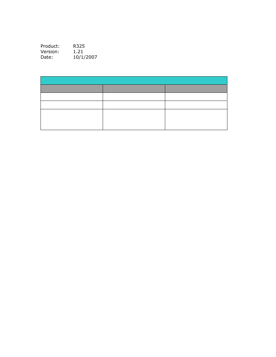 RMS Technologies R325 DRIVER W/PDT User Manual | Page 3 / 20
