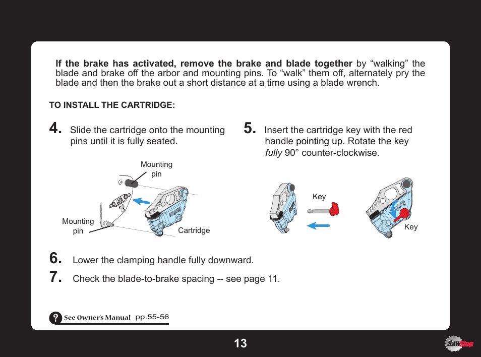 SawStop SawStop User Manual | Page 13 / 13