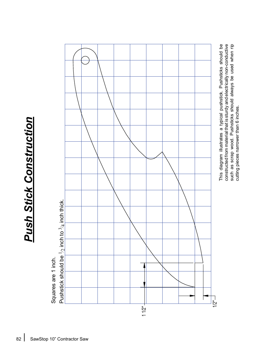 Push stick construction | SawStop CNS175-AU User Manual | Page 84 / 112