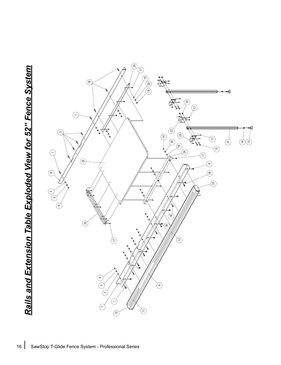 SawStop T-Glide Fence System User Manual | Page 18 / 24