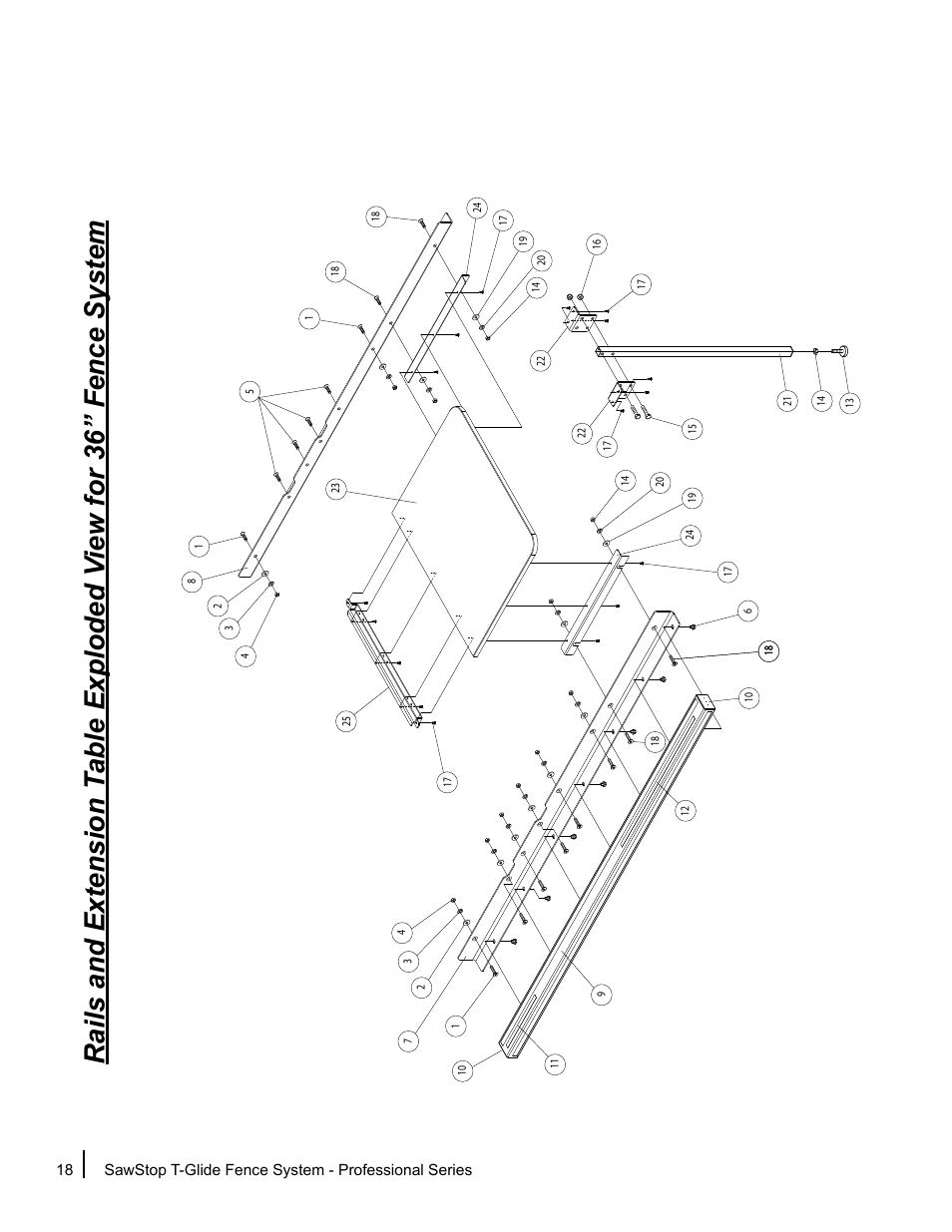 SawStop T-Glide Fence System User Manual | Page 20 / 24