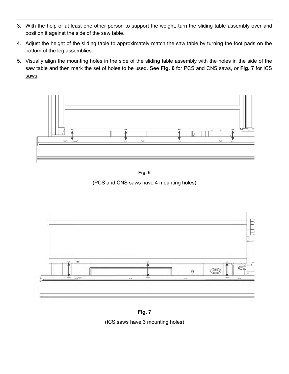 SawStop Sliding Crosscut Table User Manual | Page 11 / 21