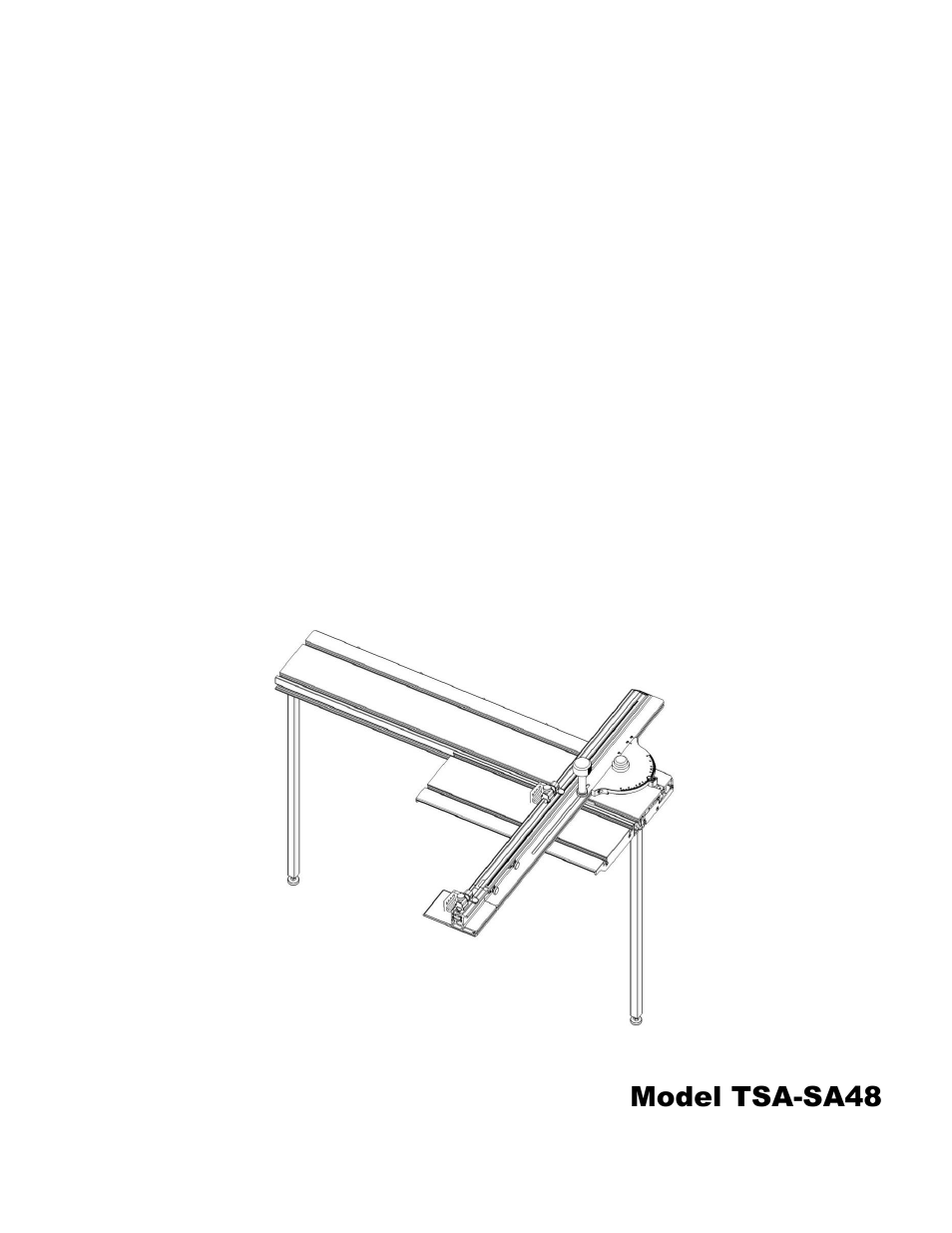 Sawstop, Sliding crosscut table | SawStop Sliding Crosscut Table User Manual | Page 5 / 21