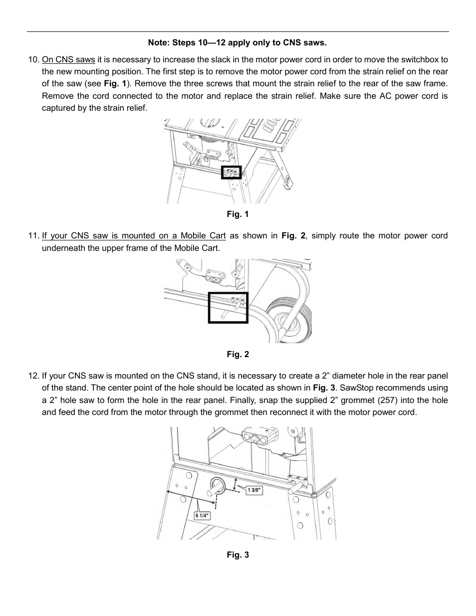 SawStop Sliding Crosscut Table User Manual | Page 9 / 21