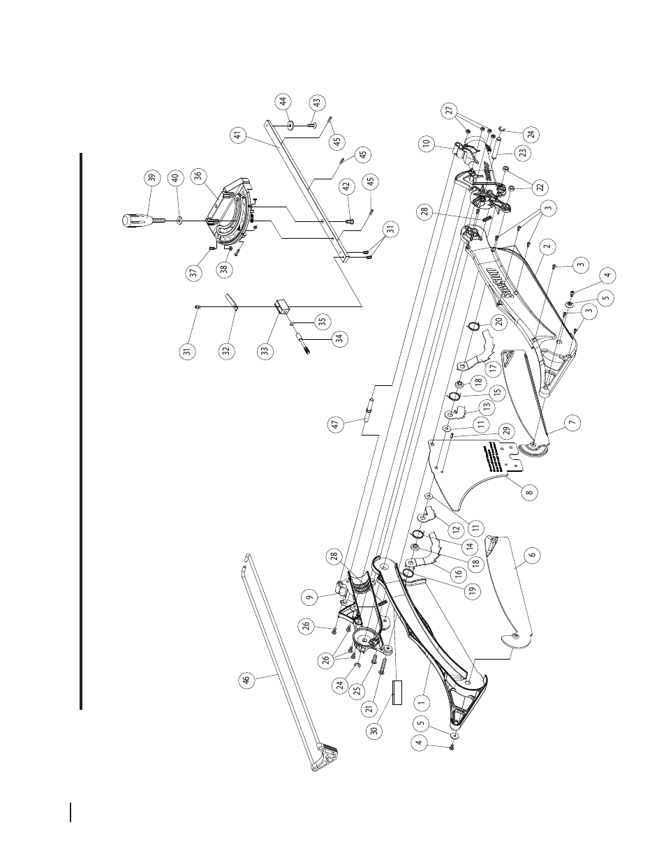 Blade guard and miter gauge exploded v iew | SawStop 3.0HP User Manual | Page 112 / 123