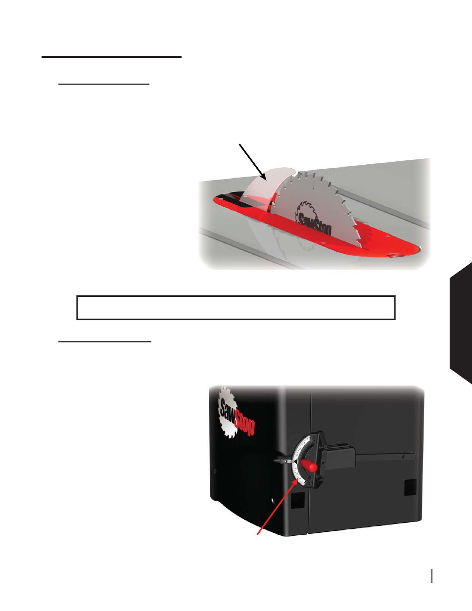 Using your saw, Using y our saw | SawStop 3.0HP User Manual | Page 51 / 123