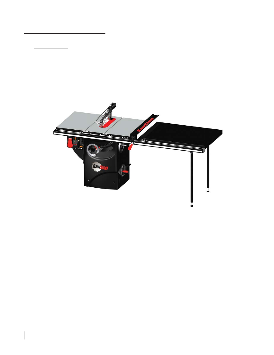 Using your saw | SawStop 3.0HP User Manual | Page 54 / 123