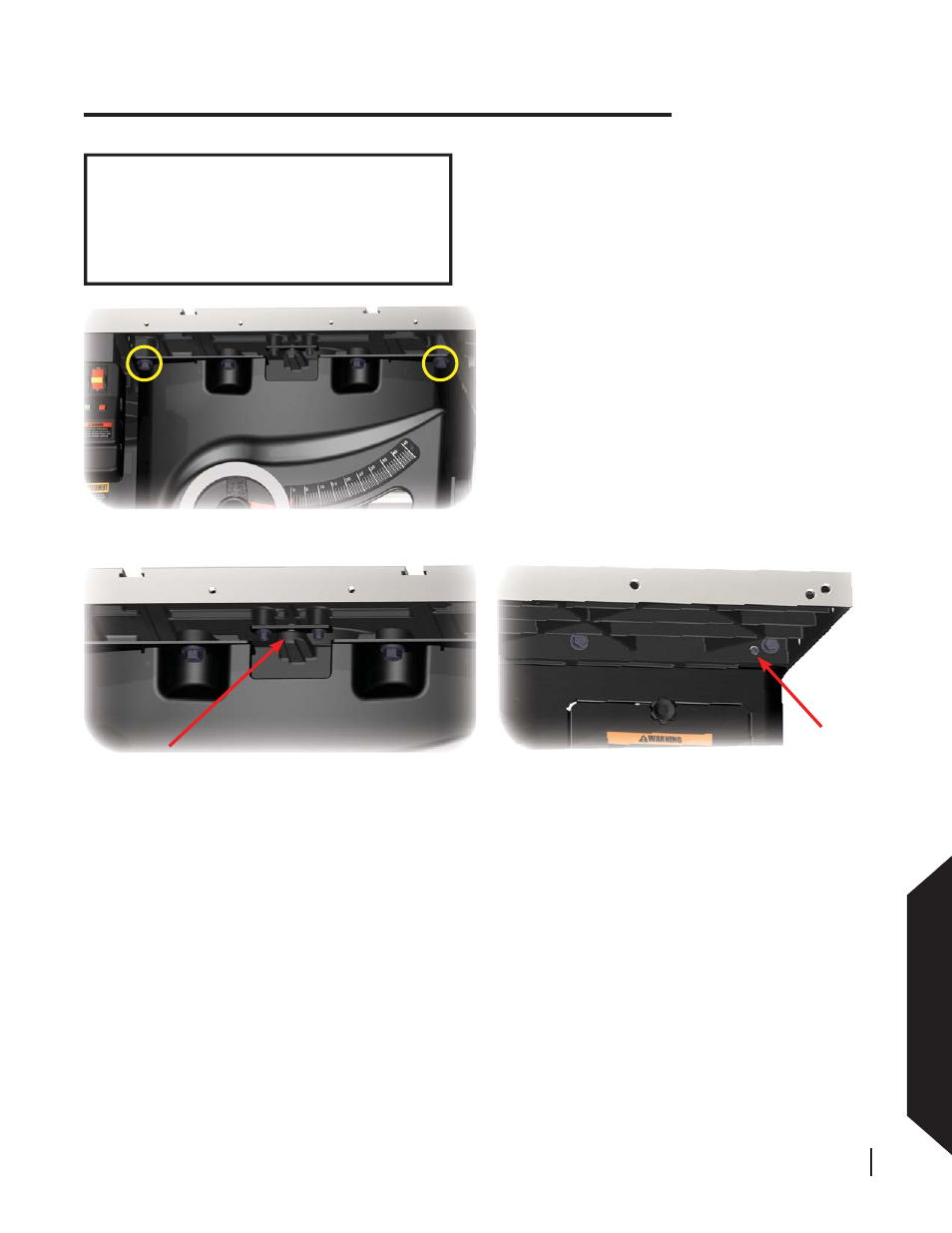 Making adjustments to your saw, Adjusting y our saw | SawStop 3.0HP User Manual | Page 67 / 123