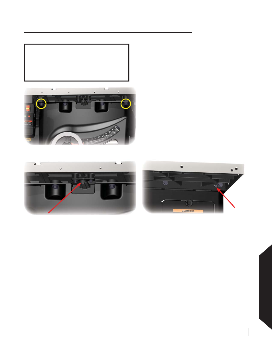 Making adjustments to your saw, Adjusting y our saw | SawStop 1.75HP User Manual | Page 69 / 123