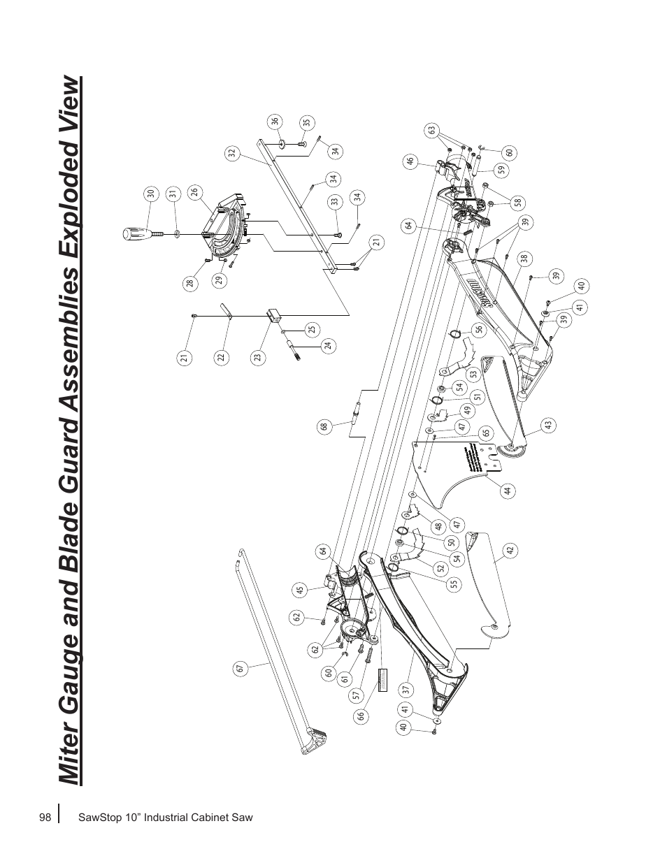 SawStop ICS73600 User Manual | Page 100 / 110