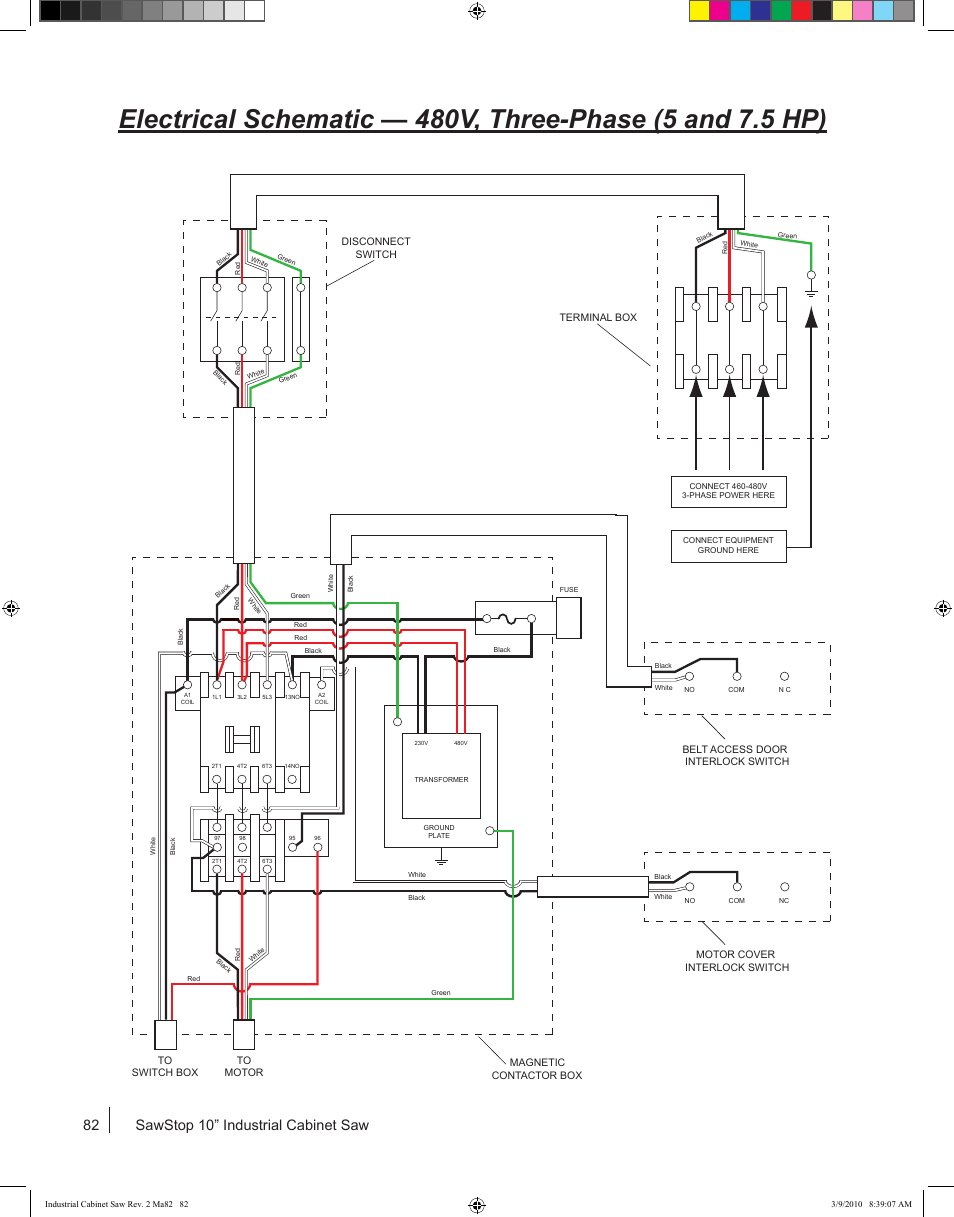 82 sawstop 10” industrial cabinet saw | SawStop ICS73600 User Manual | Page 84 / 108