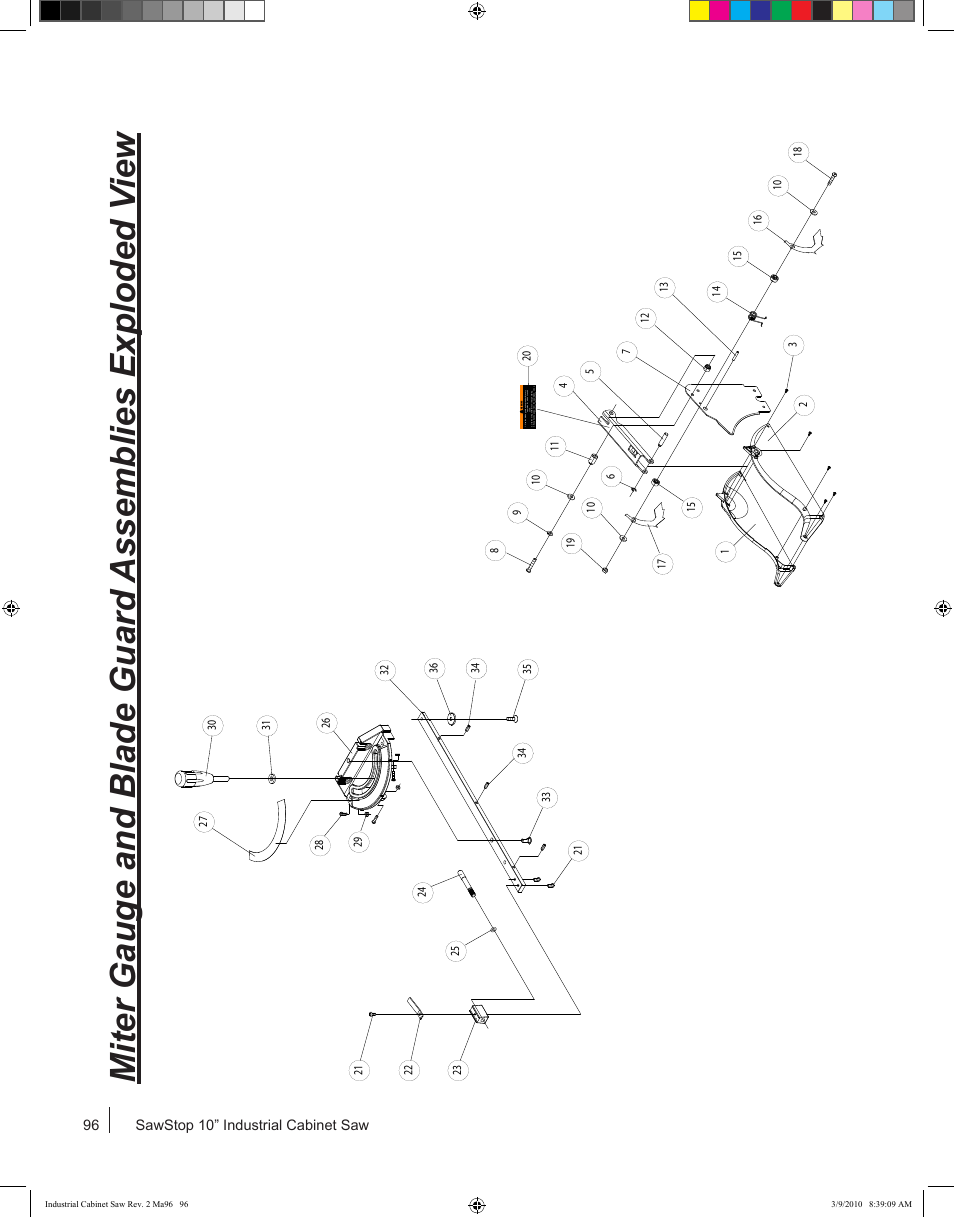 SawStop ICS73600 User Manual | Page 98 / 108