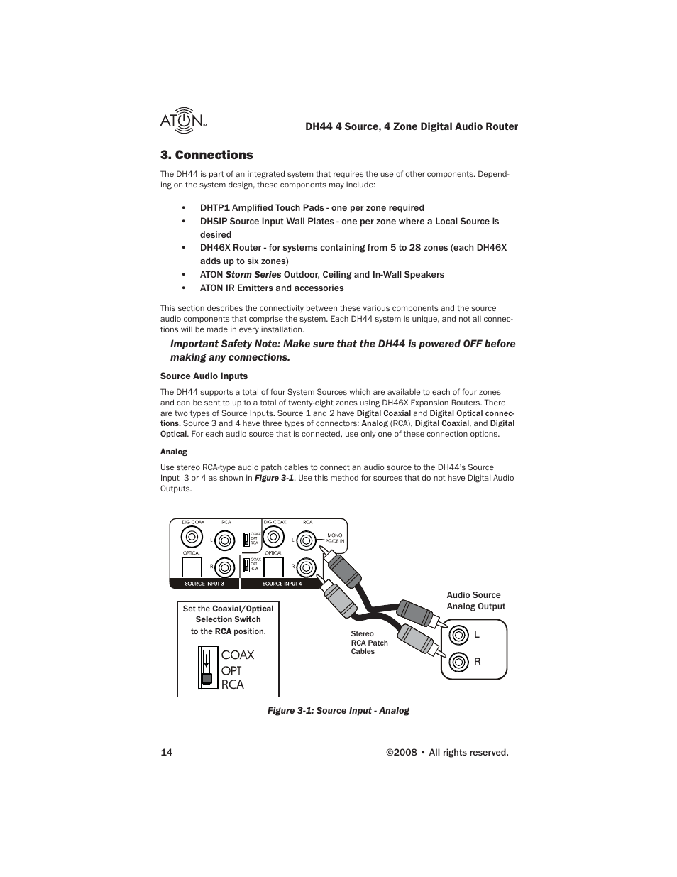 Connections | ATON DH44 User Manual | Page 16 / 72