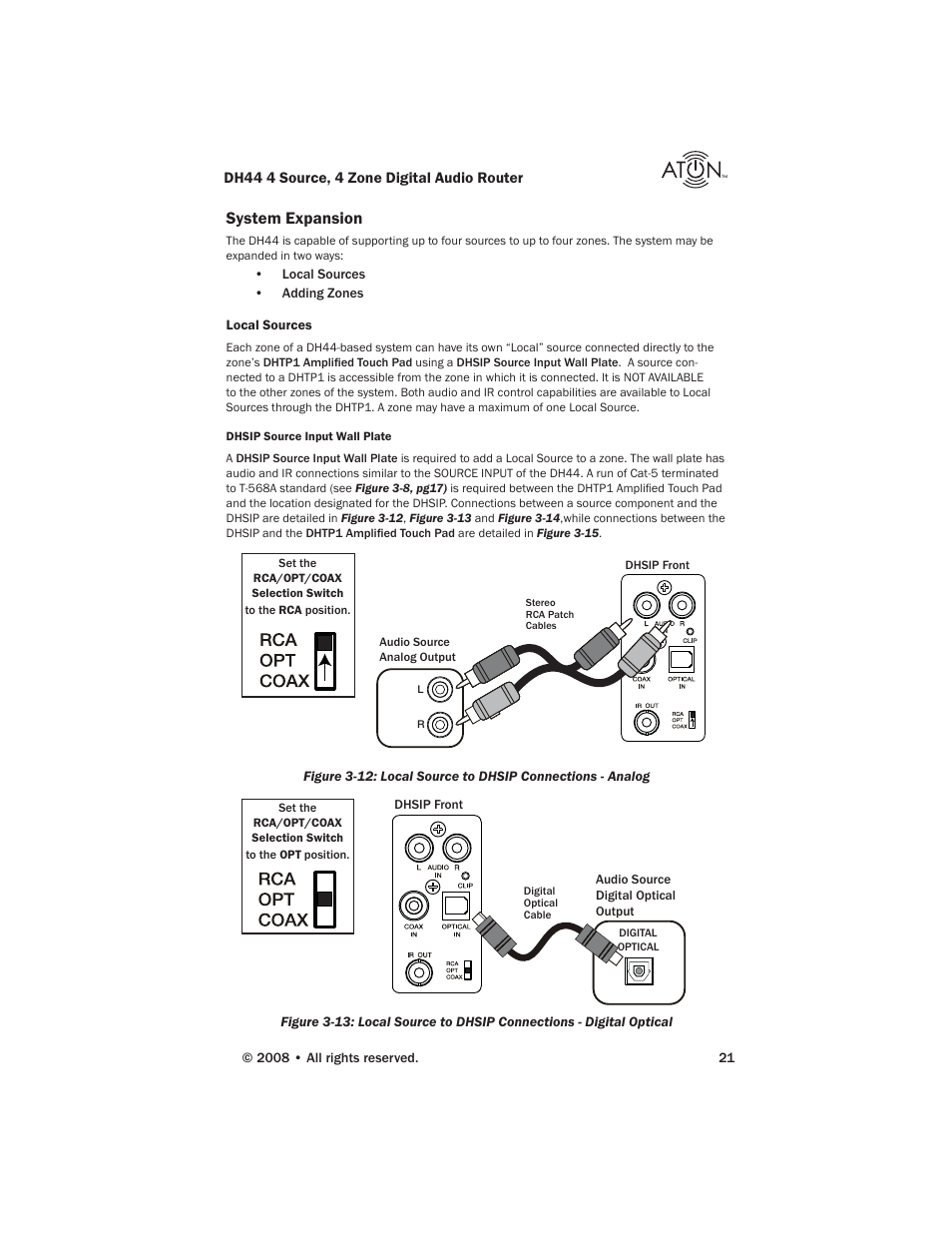 System expansion | ATON DH44 User Manual | Page 23 / 72