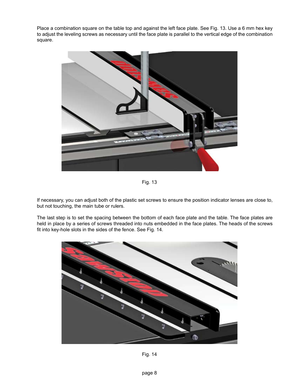 SawStop T-Glide Fence System User Manual | Page 10 / 18