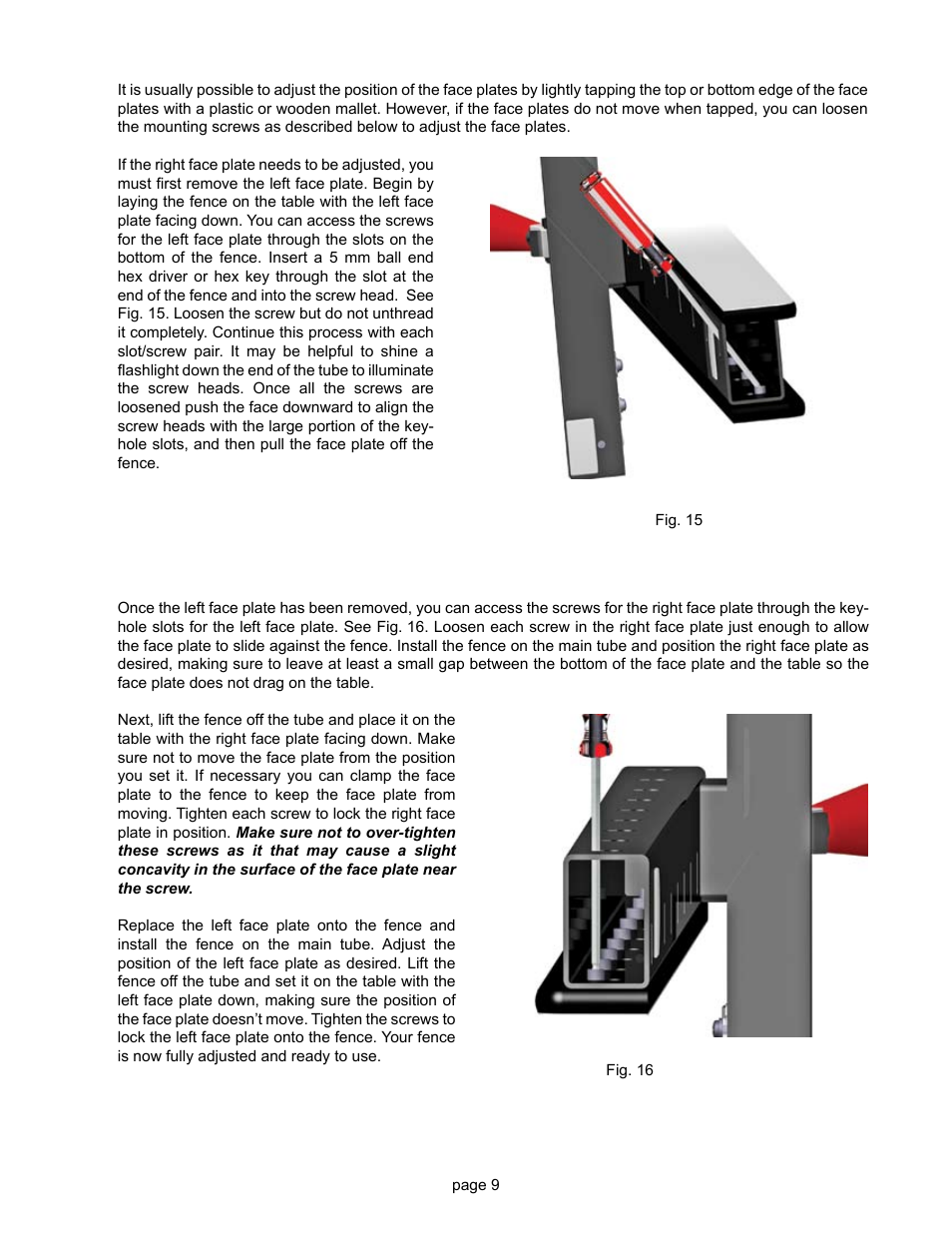 SawStop T-Glide Fence System User Manual | Page 11 / 18