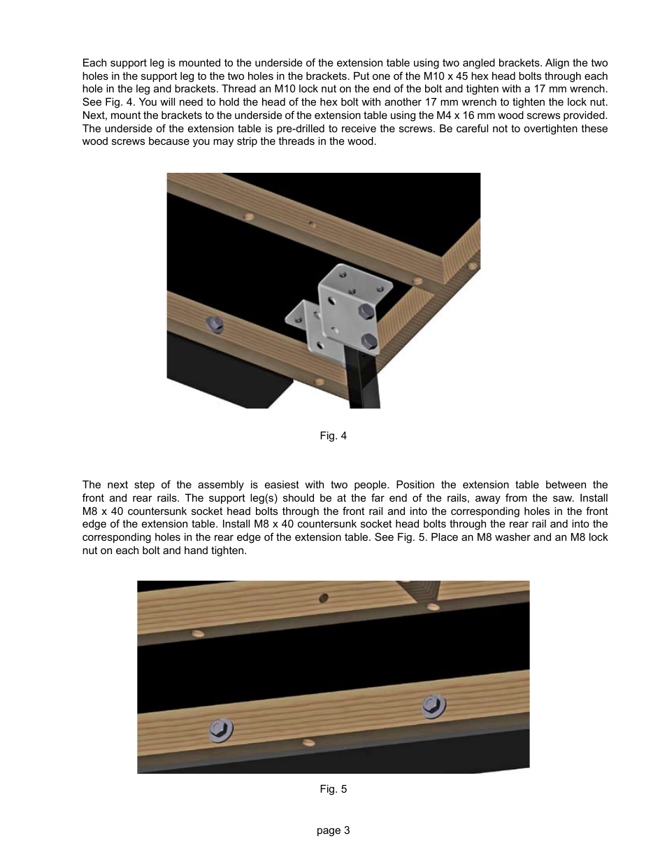 SawStop T-Glide Fence System User Manual | Page 5 / 18