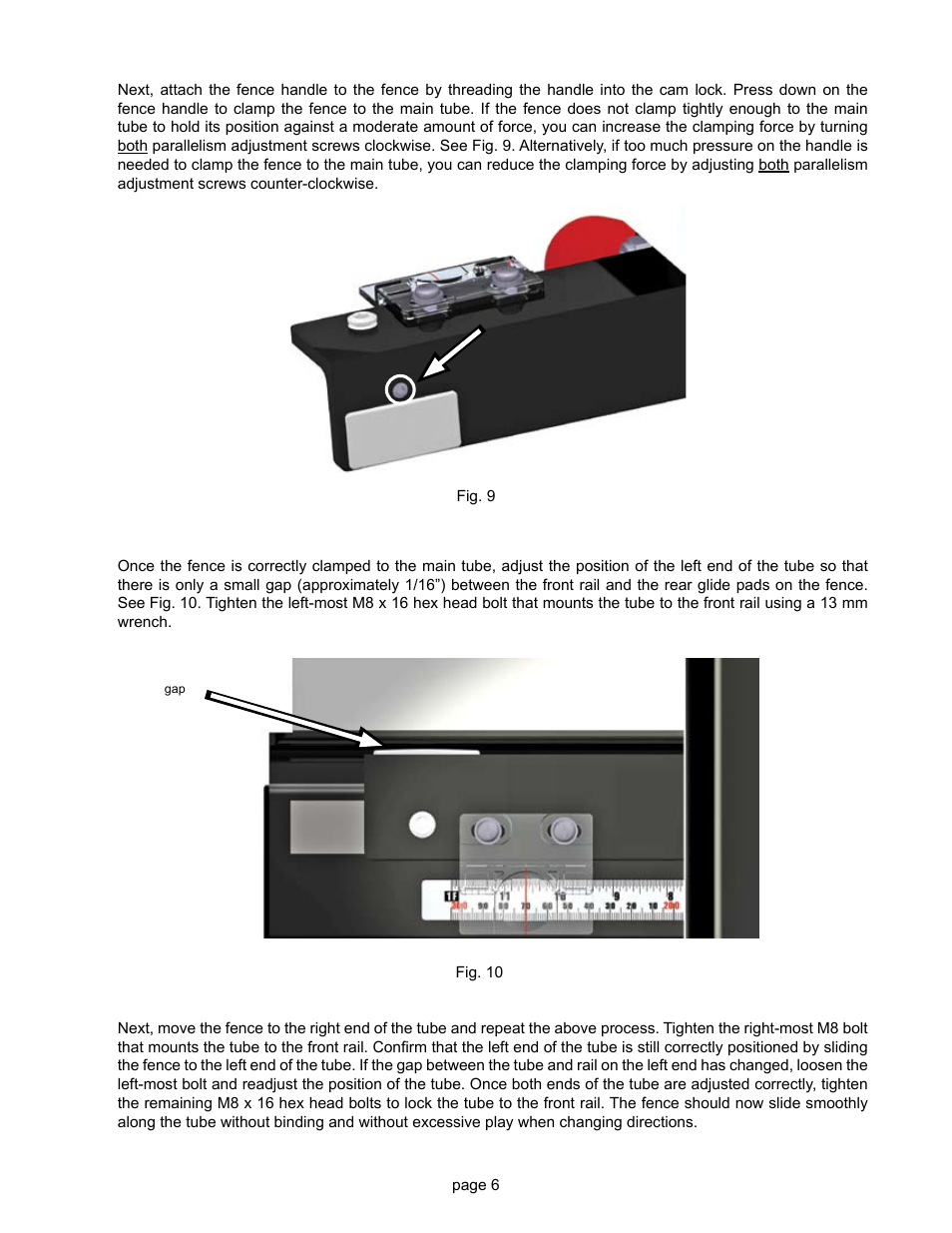 SawStop T-Glide Fence System User Manual | Page 8 / 18