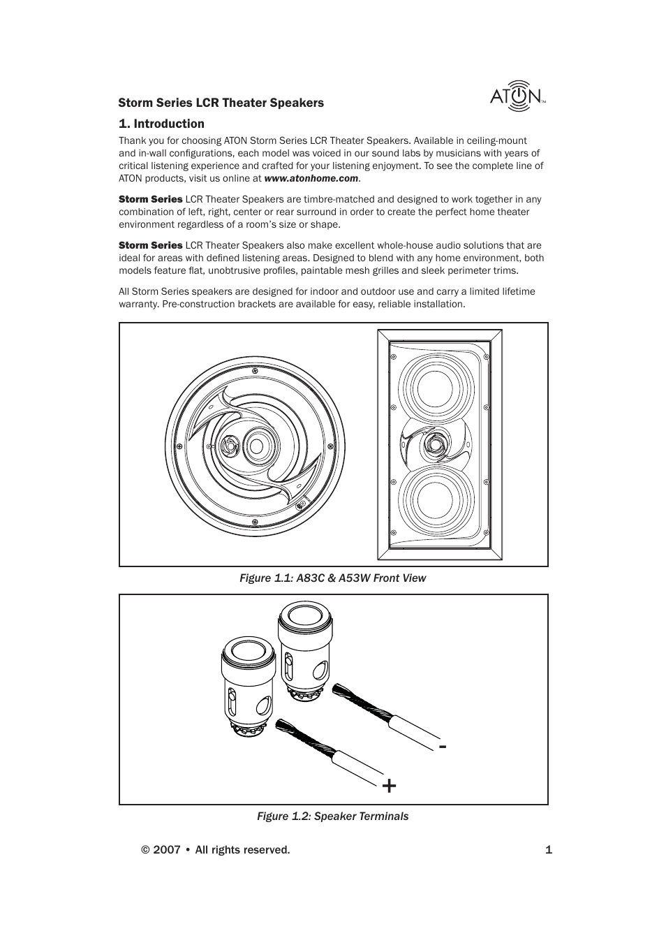 ATON STORM A83C User Manual | Page 3 / 20