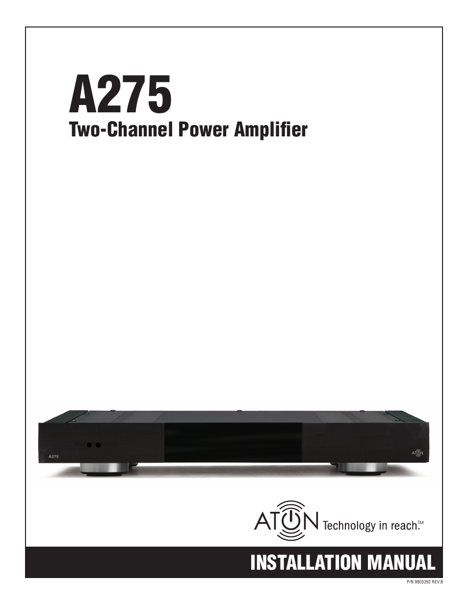 ATON A275 User Manual | 54 pages