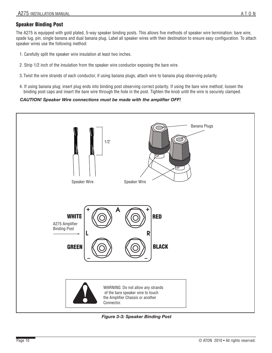 White green red black | ATON A275 User Manual | Page 17 / 54