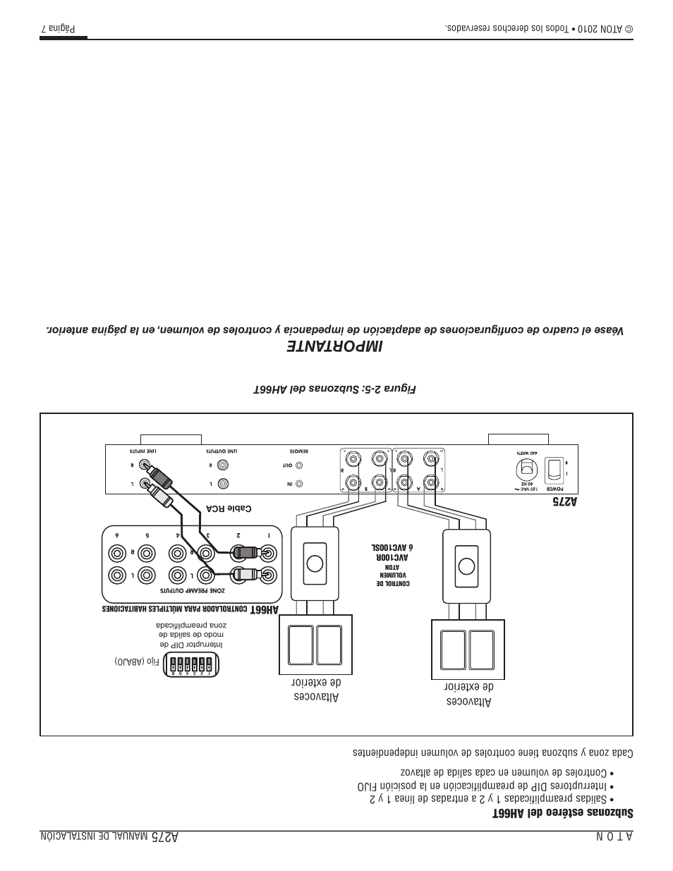 Importante, A275 | ATON A275 User Manual | Page 41 / 54