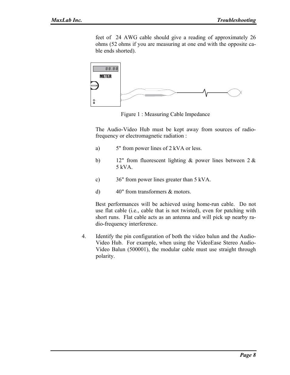 Muxlab Audio-Video Distribution Hub User Manual | Page 8 / 19