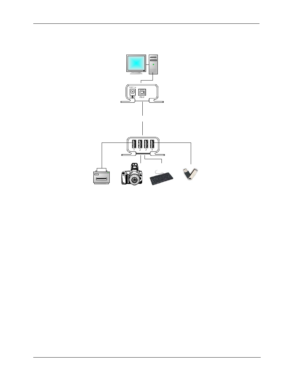 Installation, 1 typical application, Installing the transmitter (local unit) | Muxlab USB 2.0 4-Port Extender Kit User Manual | Page 5 / 8