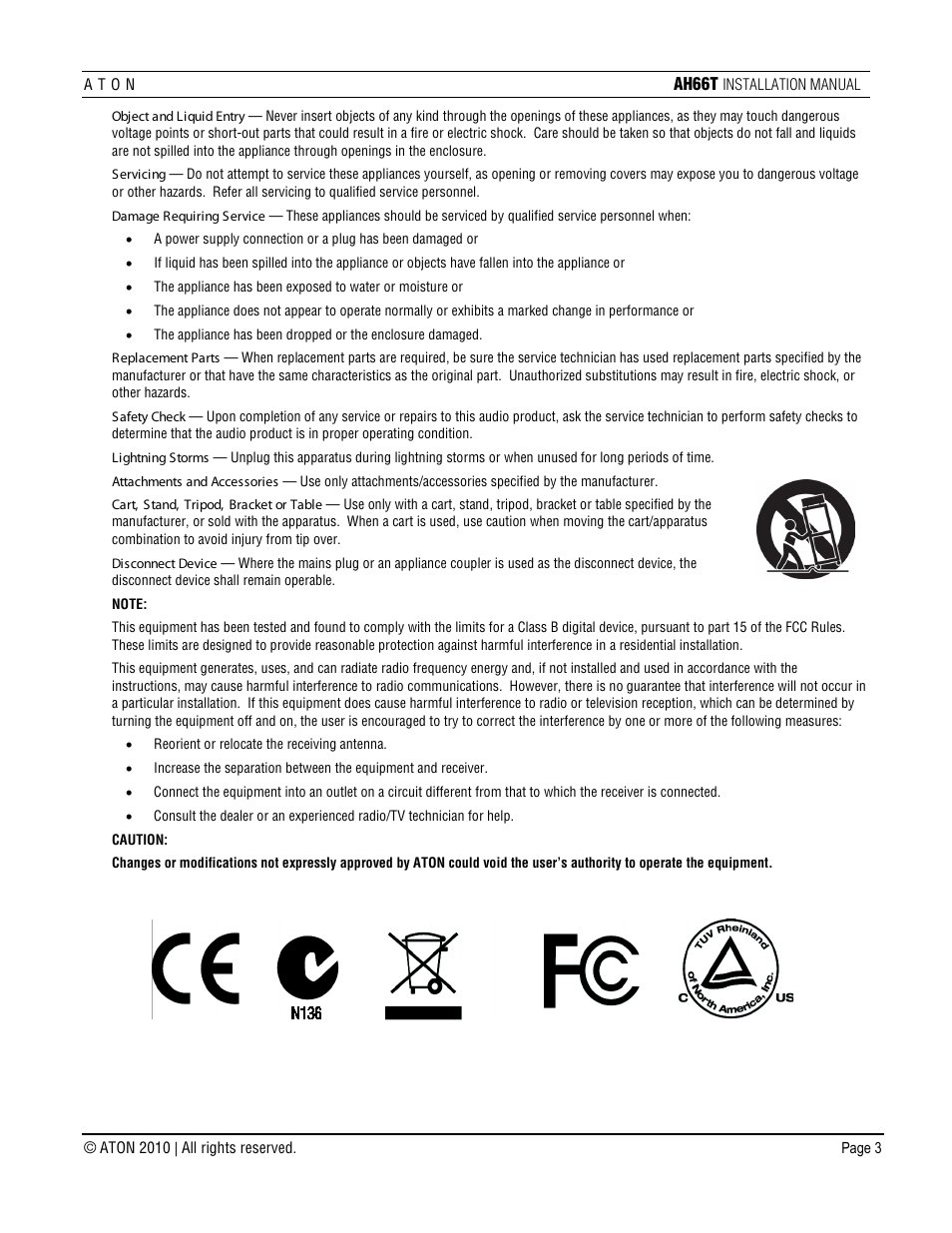 ATON AH66T User Manual | Page 4 / 90