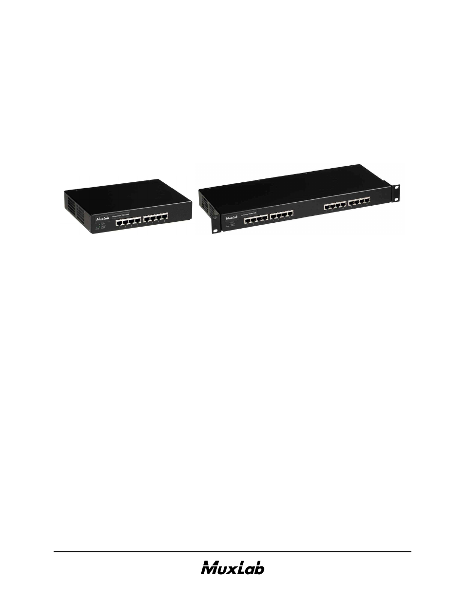 Muxlab Component Video Hub User Manual | 21 pages