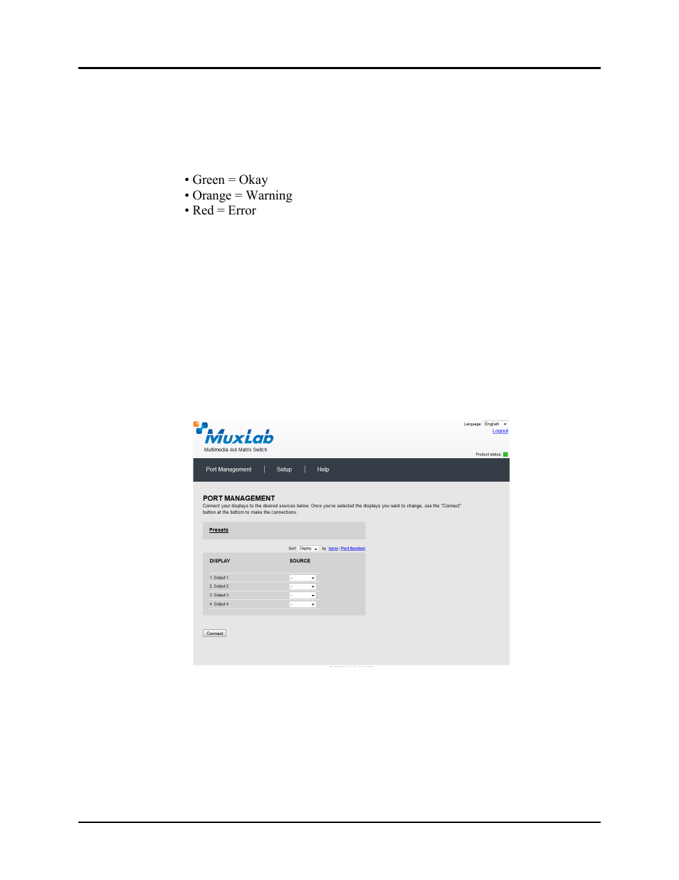 Muxlab HDMI 4×4 Matrix Switch Kit, HDBT, PoE User Manual | Page 23 / 52