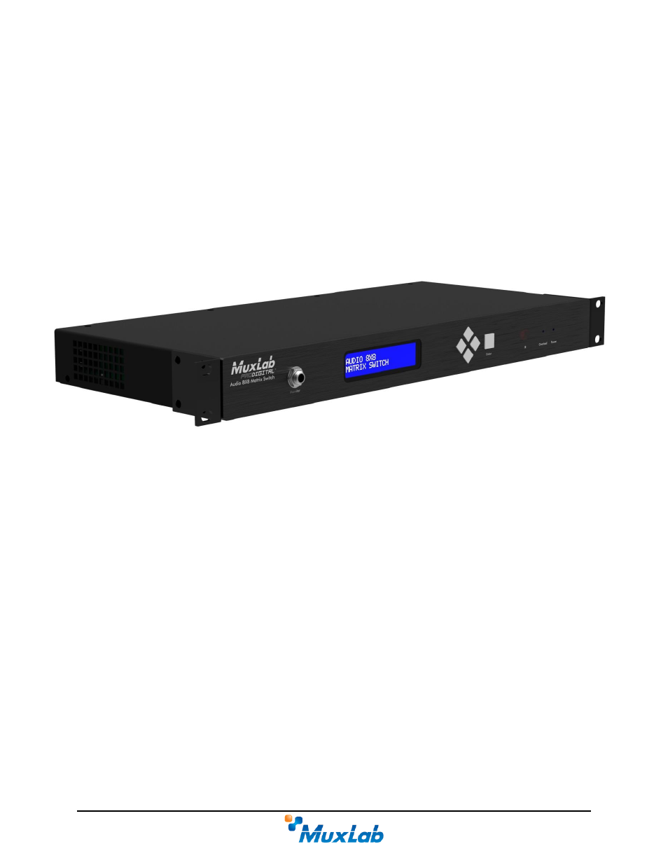 Muxlab 8 x 8 Cat 5e/6 Line Level Audio Matrix Switch User Manual | 47 pages