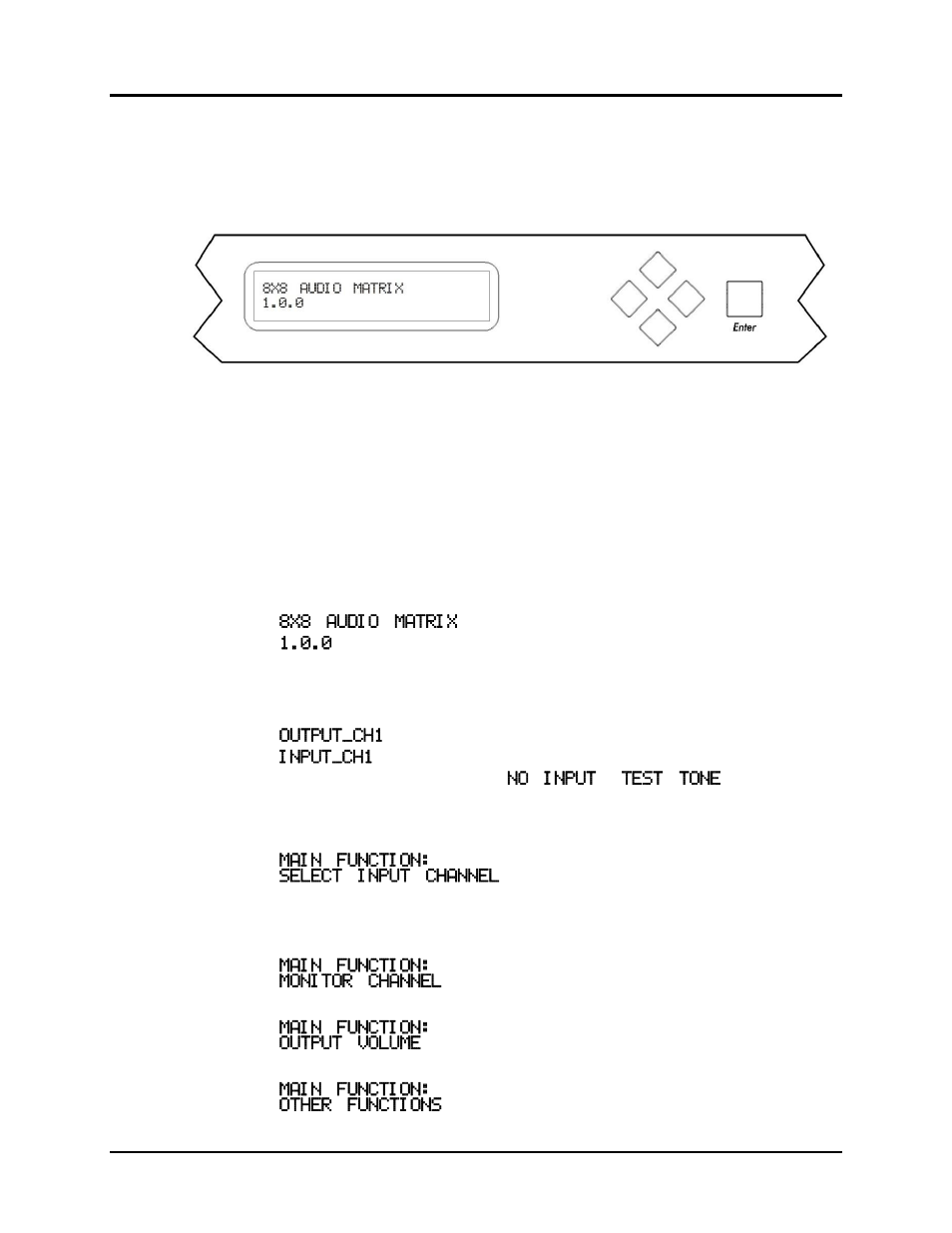 Manual control of matrix switch | Muxlab 8 x 8 Cat 5e/6 Line Level Audio Matrix Switch User Manual | Page 13 / 47