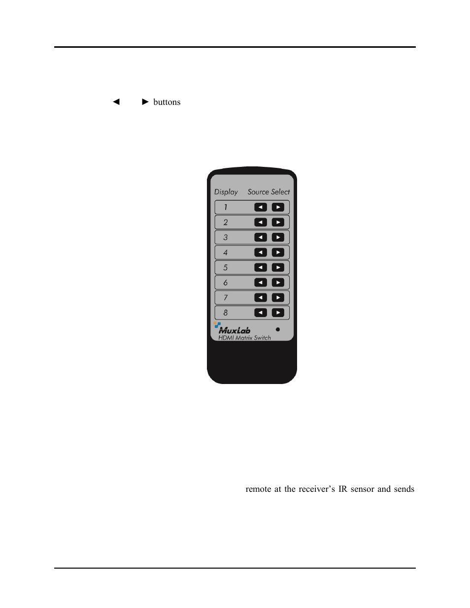 Remote control of matrix switch | Muxlab HDMI 4x8 Matrix Switch, HDBT User Manual | Page 24 / 62