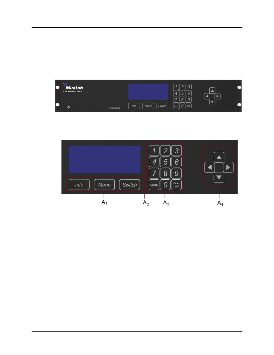Product overview | Muxlab HDMI 4x8 Matrix Switch, HDBT User Manual | Page 8 / 62