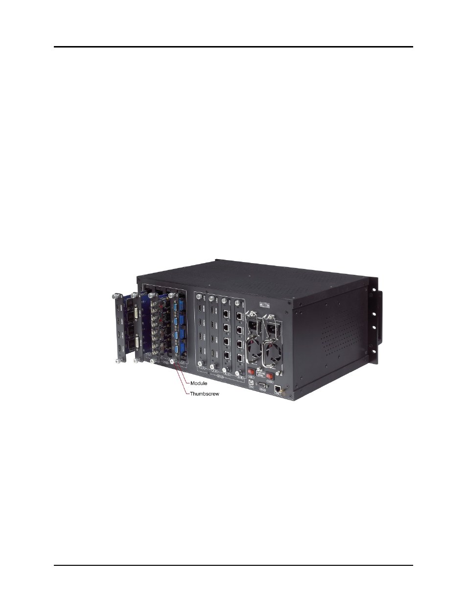 Card module installation | Muxlab Multimedia 16 x 16 Matrix Switch User Manual | Page 16 / 60