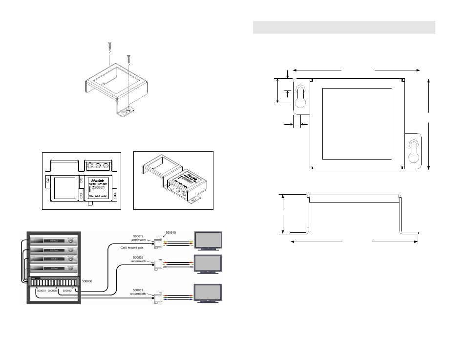 Technical drawings | Muxlab IR Emitter User Manual | Page 2 / 2