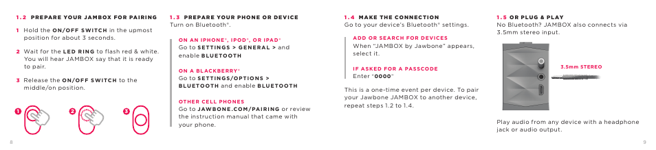 Jawbone JAMBOX User Manual | Page 5 / 20