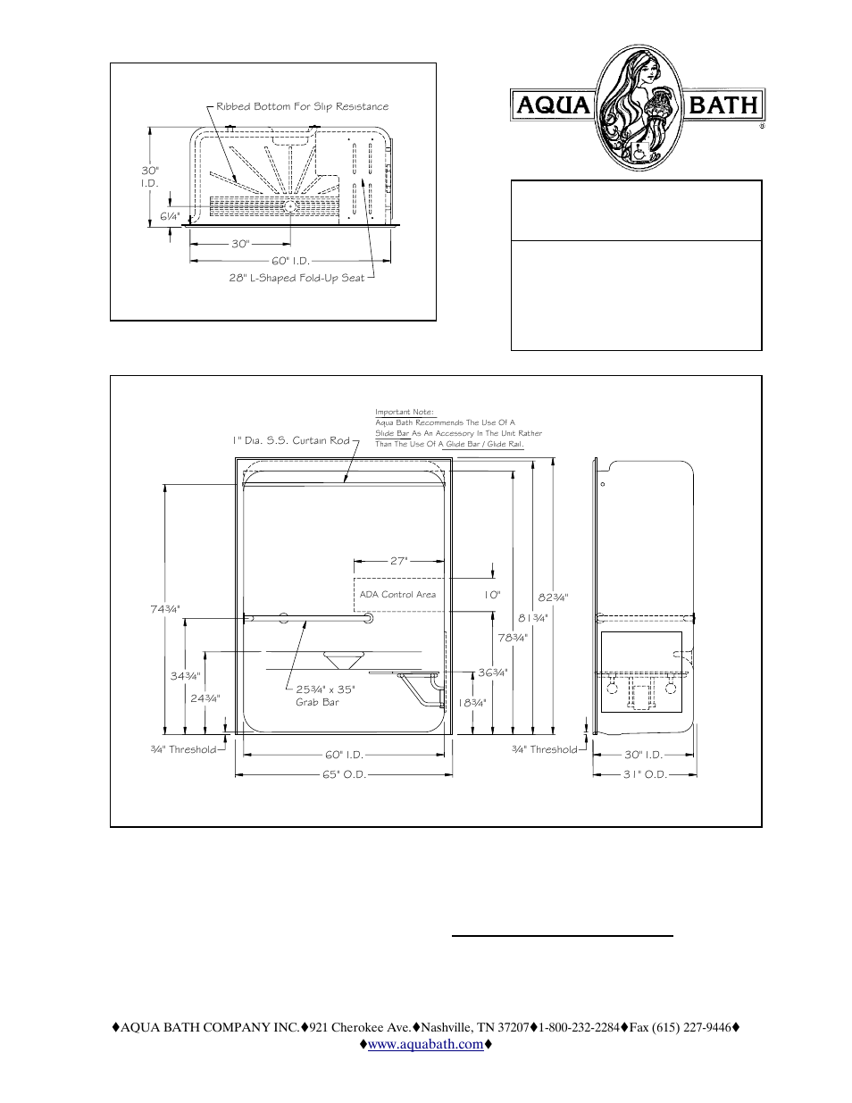 Aqua Bath C6530TD-FUS 3/4 User Manual | 2 pages
