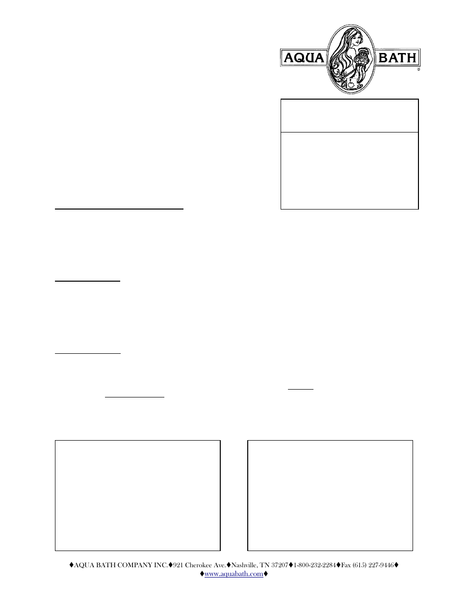 Open top transfer shower stall | Aqua Bath C413684BF-OT-FUS 3/4 User Manual | Page 2 / 2