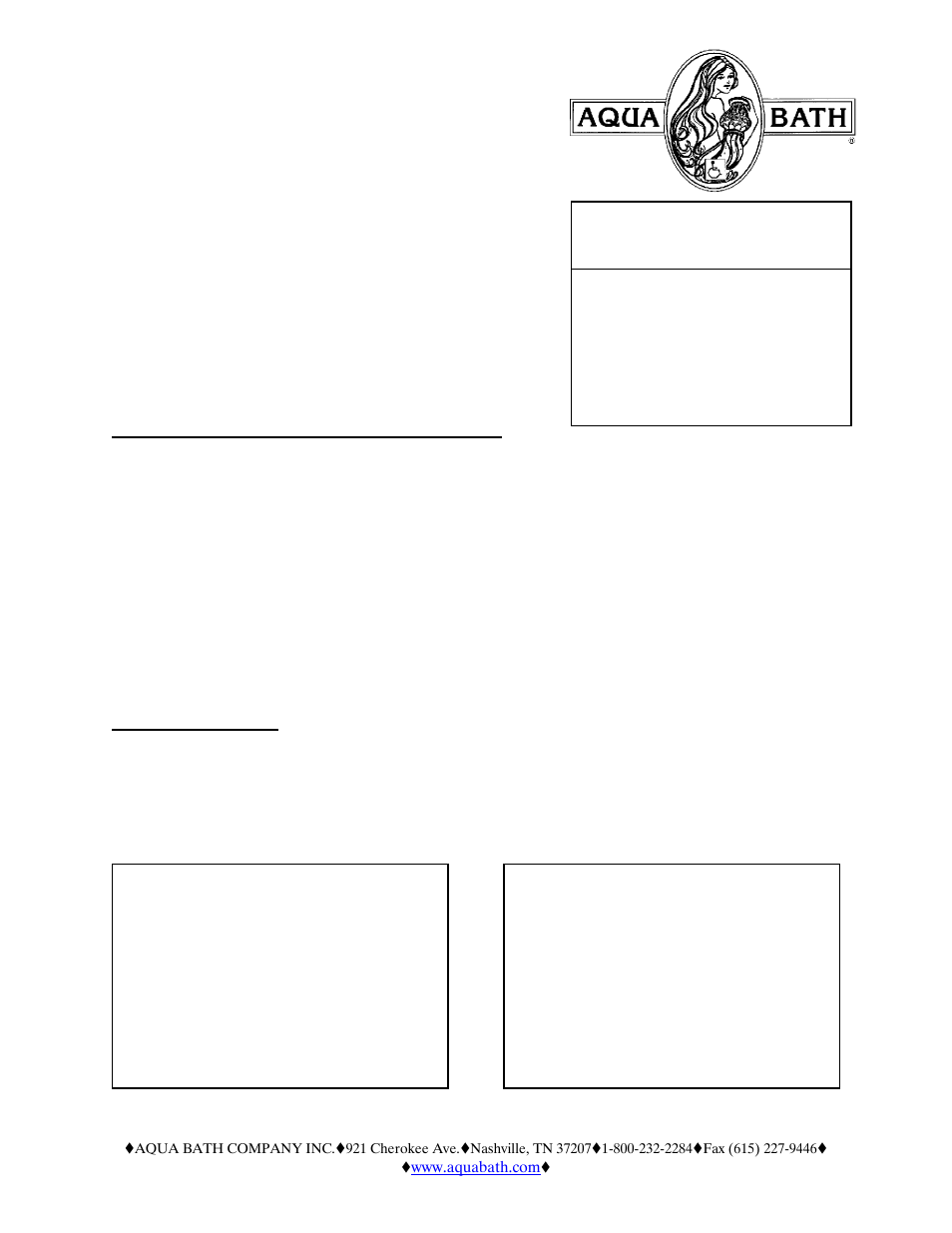 Open top roll-in shower stall | Aqua Bath C6536BF-OT-FUS 2 User Manual | Page 2 / 2
