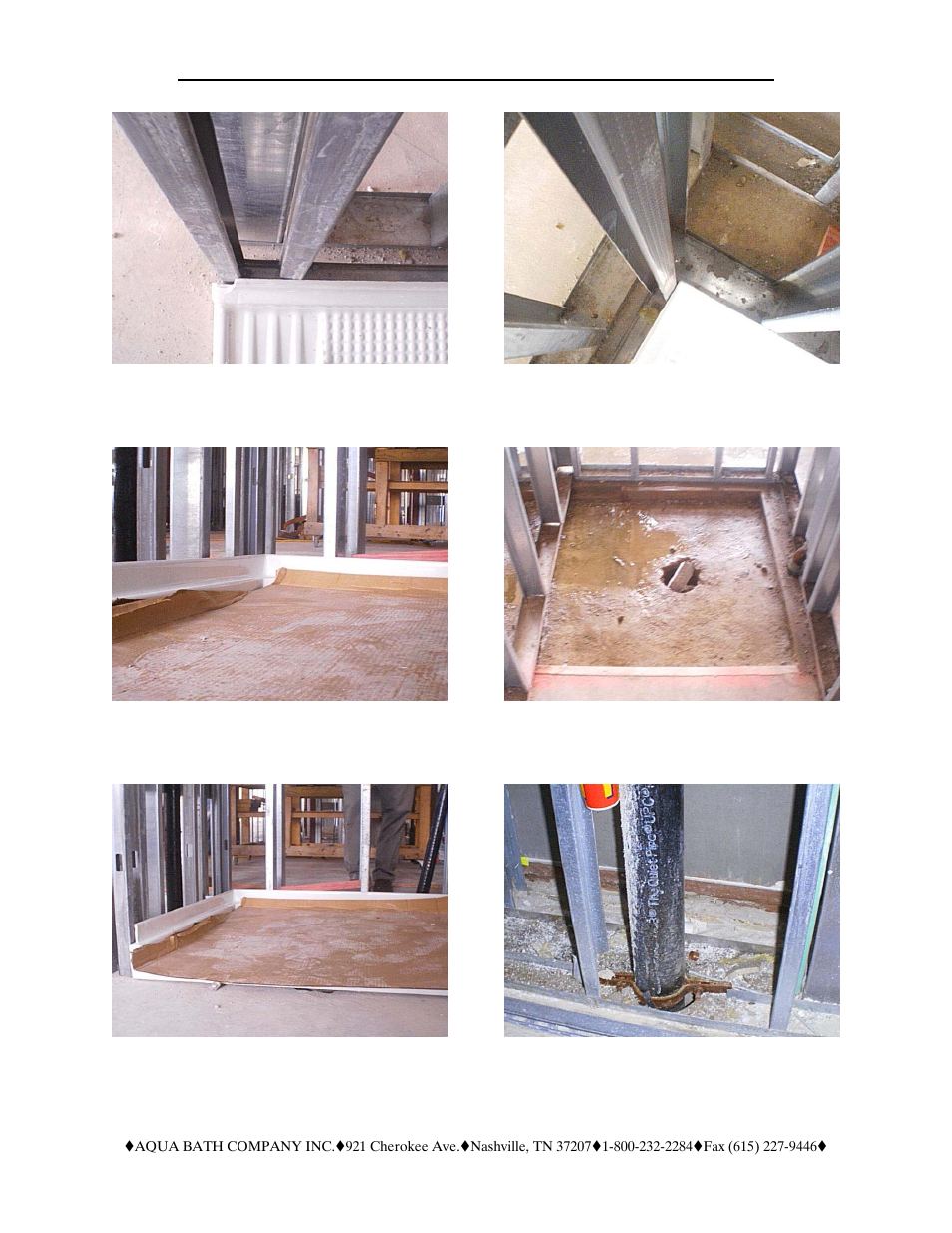 Aqua Bath CP3636TD (Front Trench Drain) User Manual | Page 5 / 7