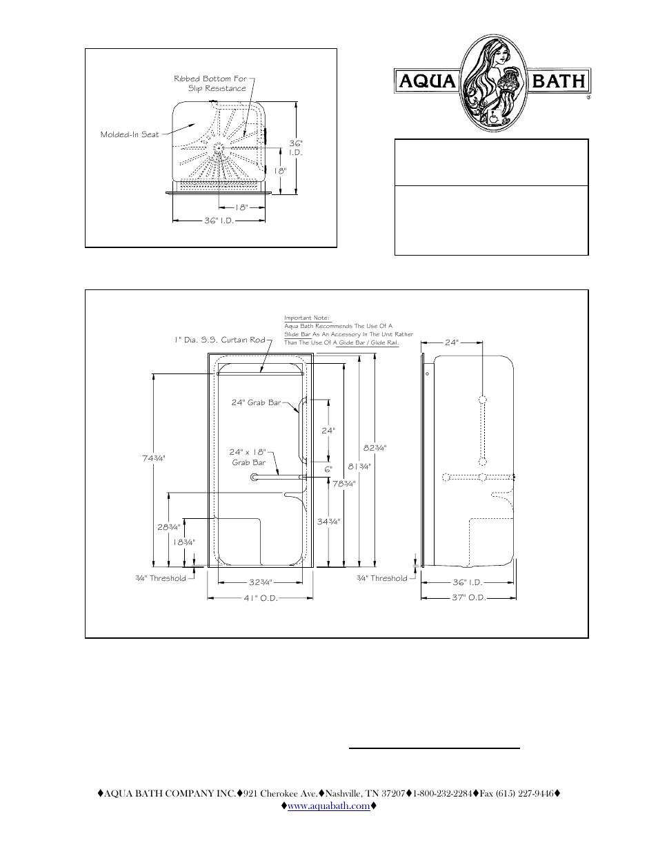 Aqua Bath IS4136BF 3/4 User Manual | 2 pages