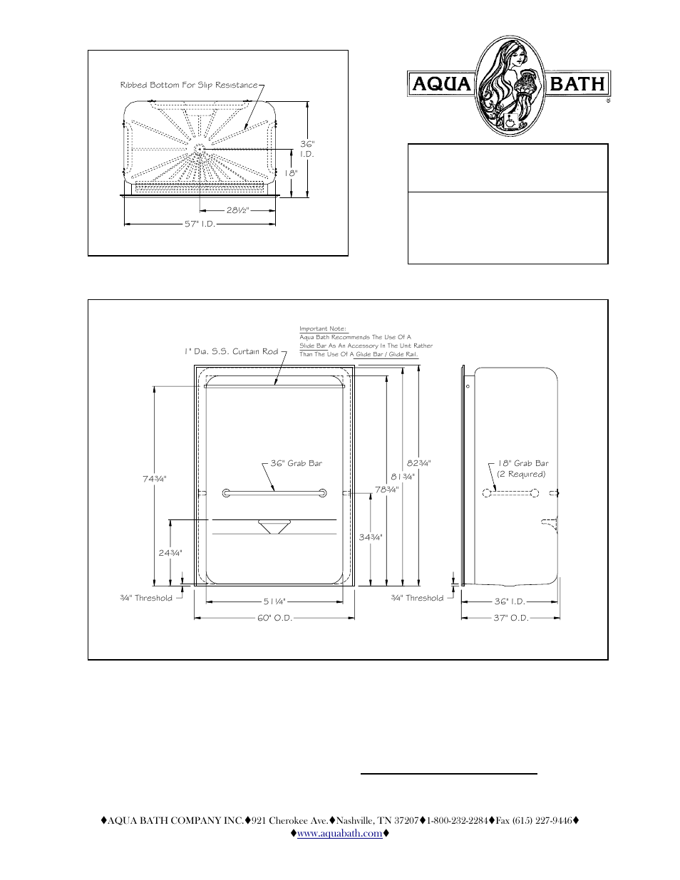Aqua Bath IS6036BF 3/4 User Manual | 2 pages