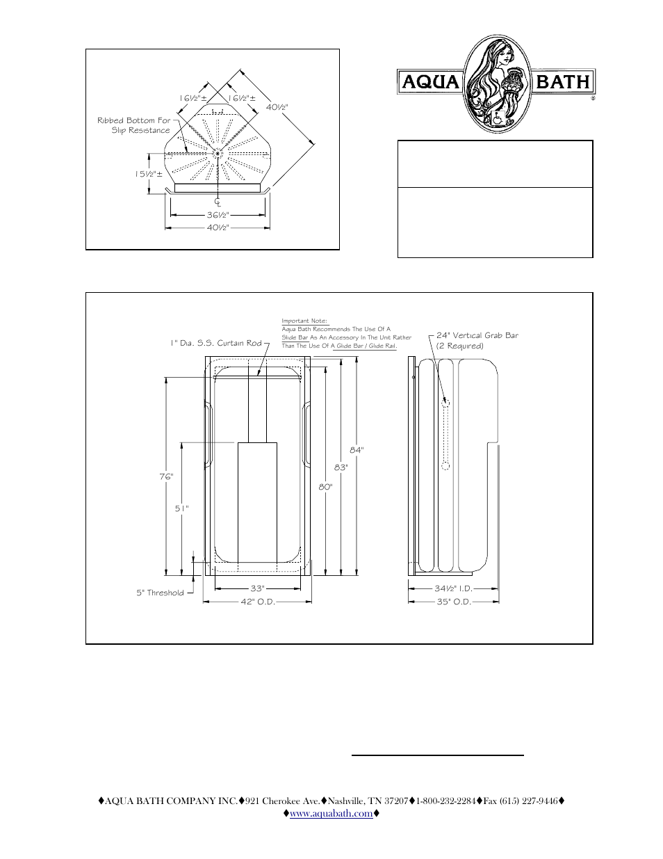 Aqua Bath IS3336SH User Manual | 2 pages