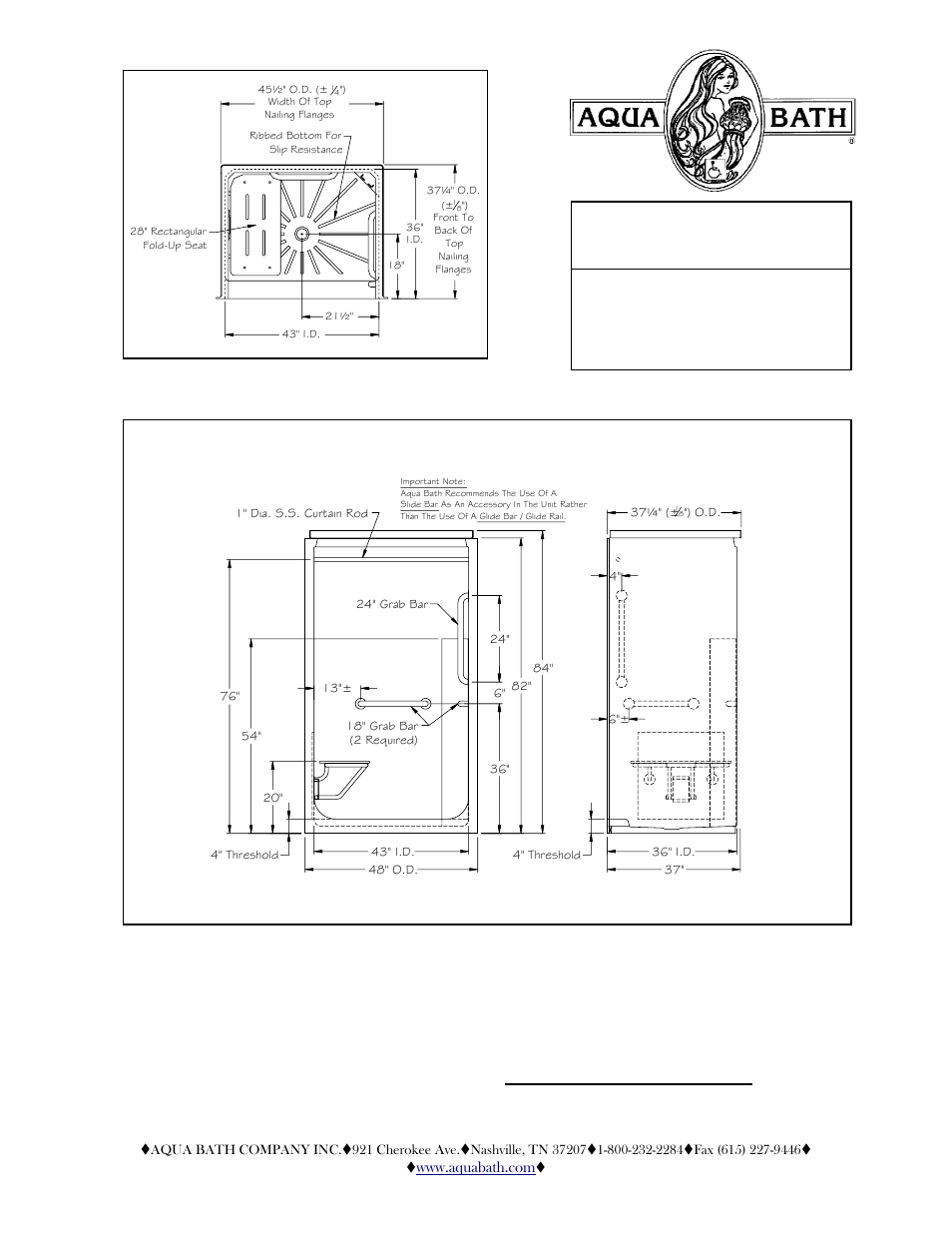 Aqua Bath IS483684SH-OT-FUS mod 4 User Manual | 2 pages