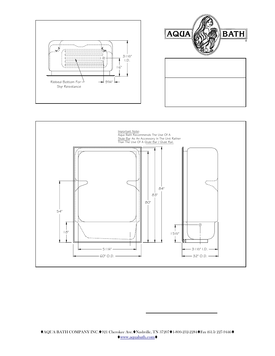 Aqua Bath AB6032TS User Manual | 2 pages